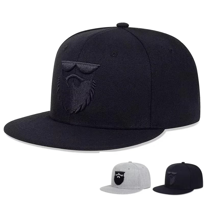 Unisex Hats with Embroidery Old Man, Hip-hop Style, for Spring and Autumn, Adjustable, Sporty, Casual, Baseball, Solar Protection