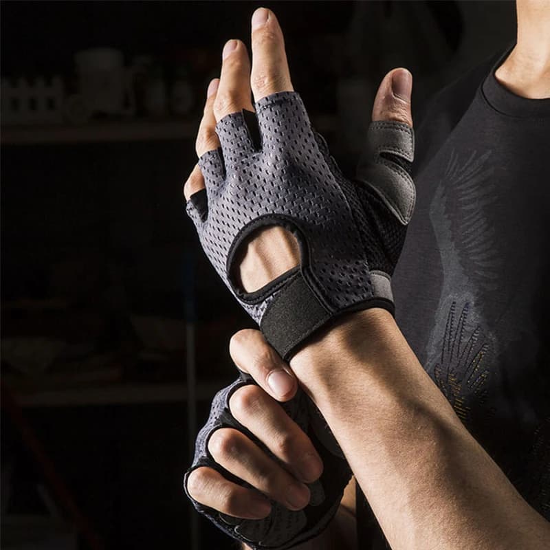 Polsi da alpinismo, corsa, fitness, guanti mezze dita da ciclismo, sollevamento pesi unisplendour, antiscivolo e traspiranti