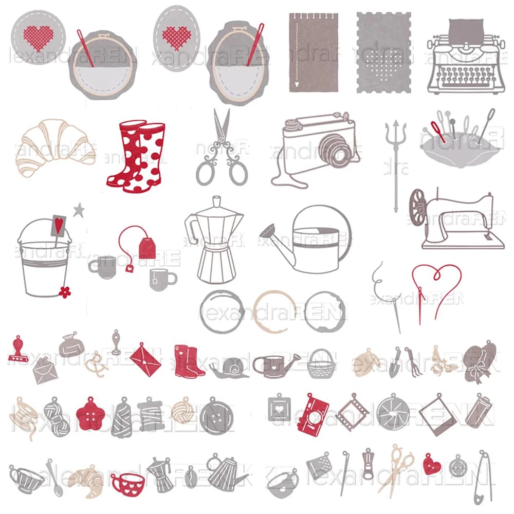 Piggy Craft metal cutting dies cut die mold New furniture series Scrapbook paper craft knife mold blade punch stencils dies