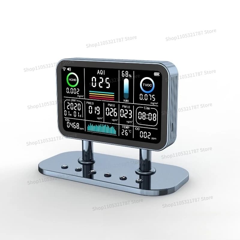 13 in 1 Desktop Graffiti Smart Home Appliance Linkage Carbon Monoxide CO2 Indoor Formaldehyde Detector