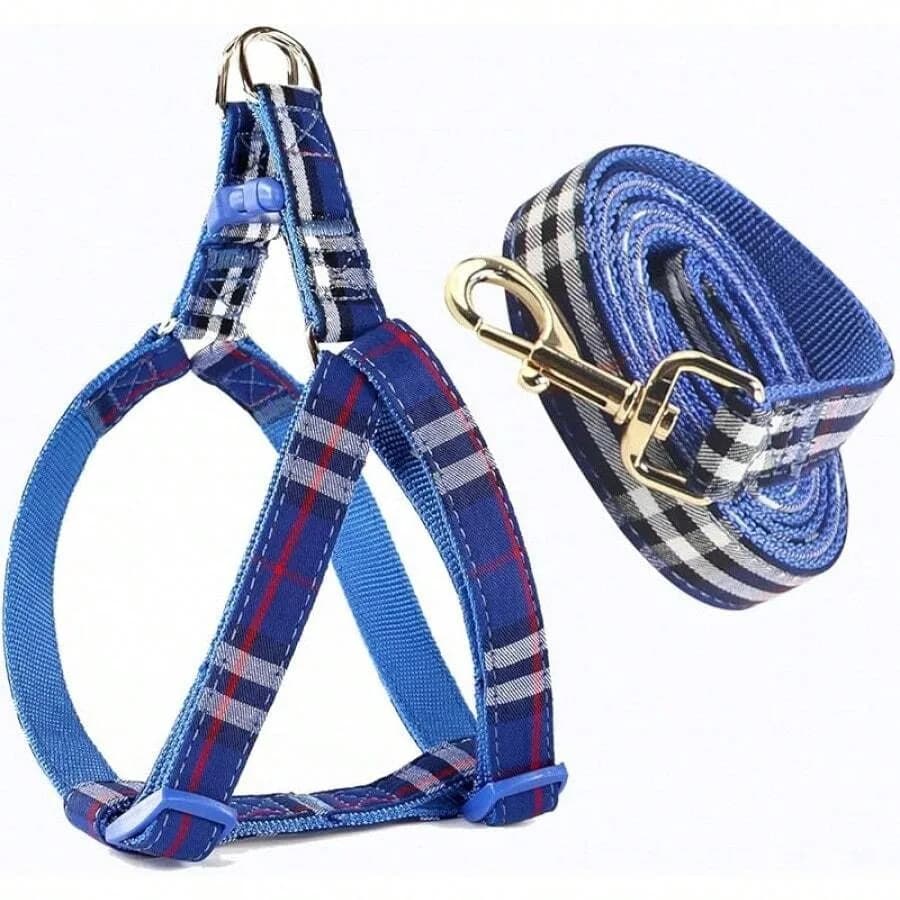 【New style】SuperBuddy Cute Dog Harness And Leash, Adjustable And No Pull Harness With Safety Small Medium Large PetChristmas 91