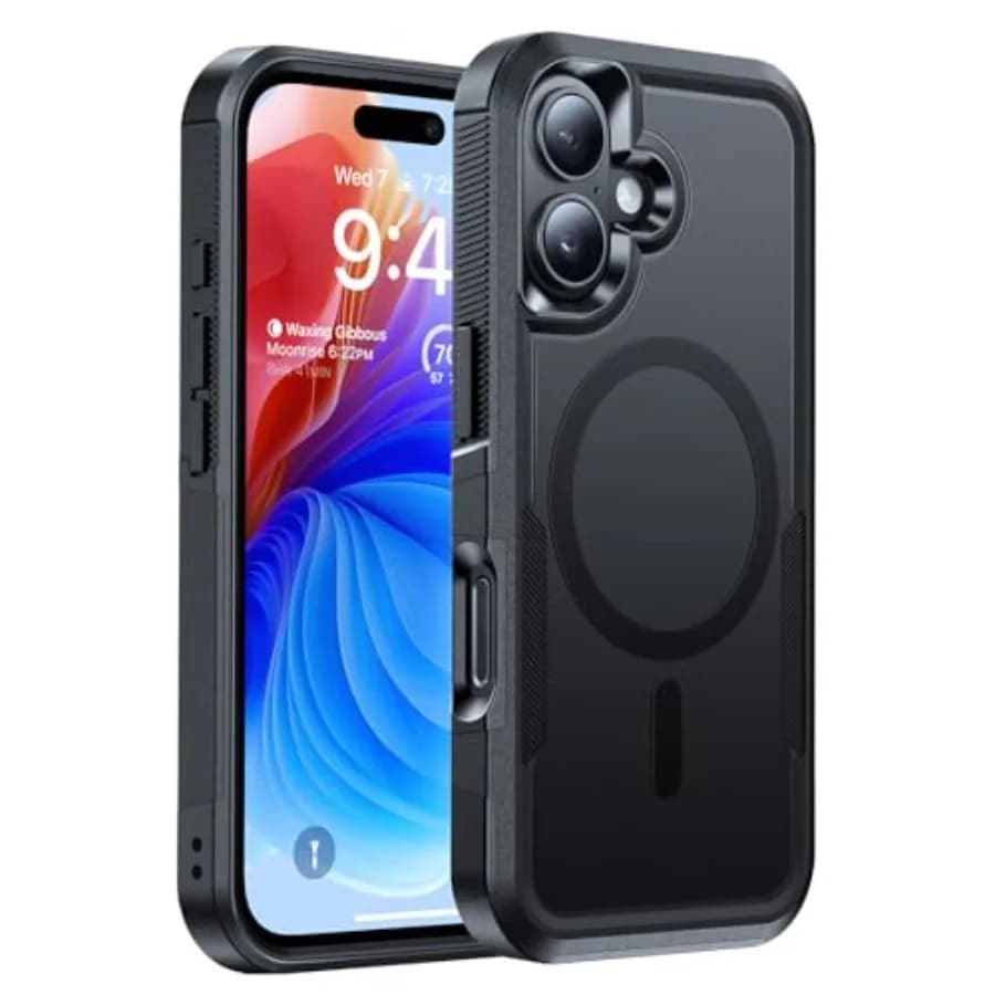 Magnetic for iPhone 17 Case Military-Grade Dual-Layer Shockproof, Heavy Duty Rugged Protection Phone Case [Fit for MagSafe] Ant
