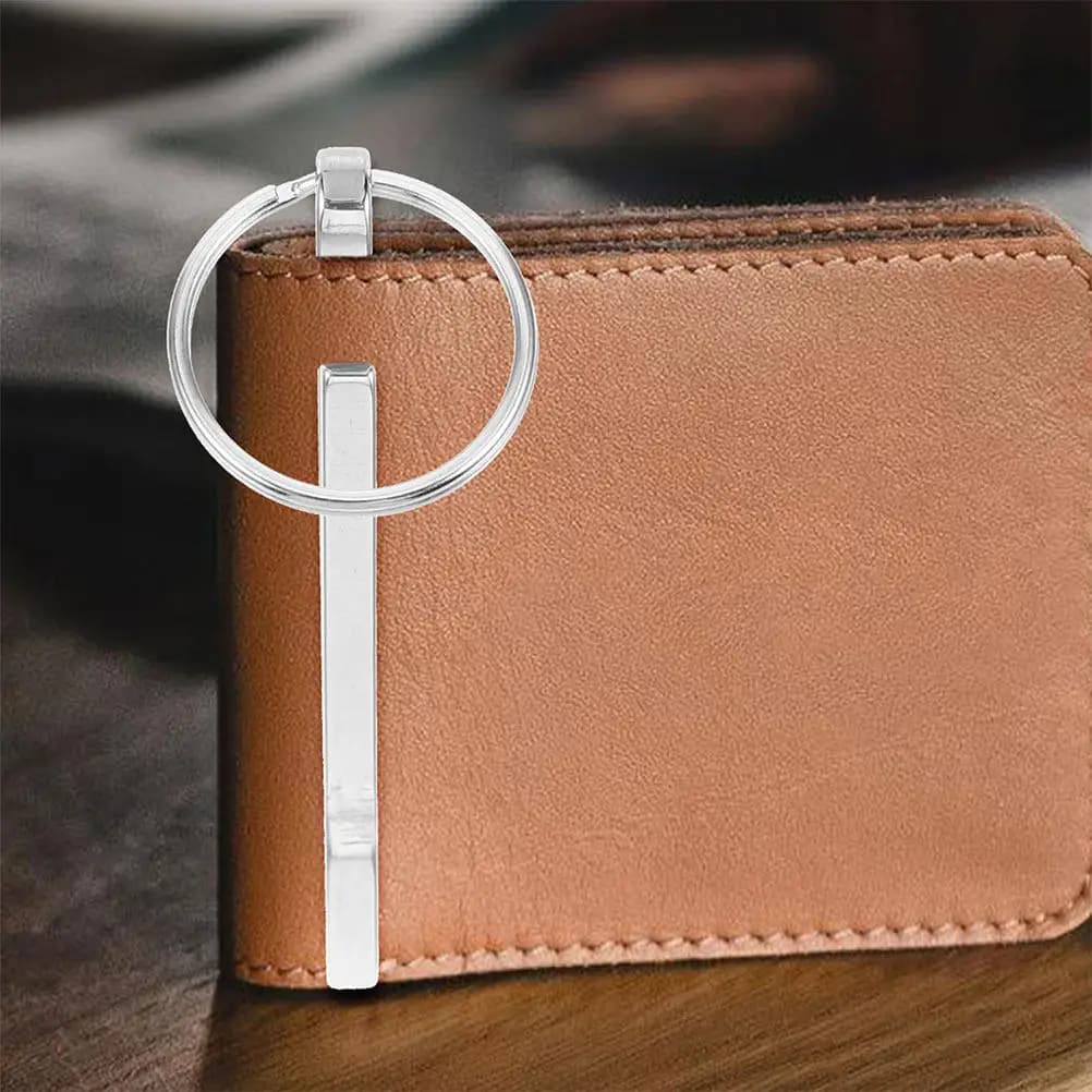 2 Pezzi Clip da Cintura in Acciaio Inossidabile, Elegante Fermasoldi, Moschettone Portachiavi, Portafoglio, Porta Contanti, Strumento Portatile per Esterni, per Zaino e Cintura