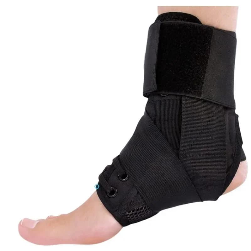 1 pezzo di tutore per caviglia con lacci, supporto regolabile per la corsa, basket, recupero da infortuni, distorsione, supporto per caviglia per uomo donna
