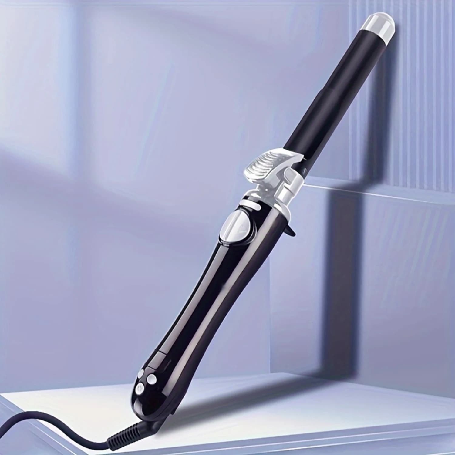 3/4" instant heat curling iron with automatic rotary curler for medium short hair - Closed curls