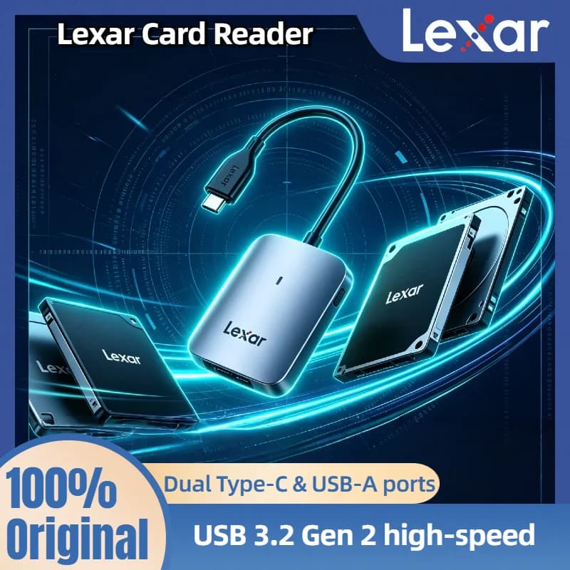 Memory Card Reader Original Lexar CFexpress Type A Card Reader USB 3.2 Gen 2 Type C/A CFe A Card Reader Up to 10Gbps