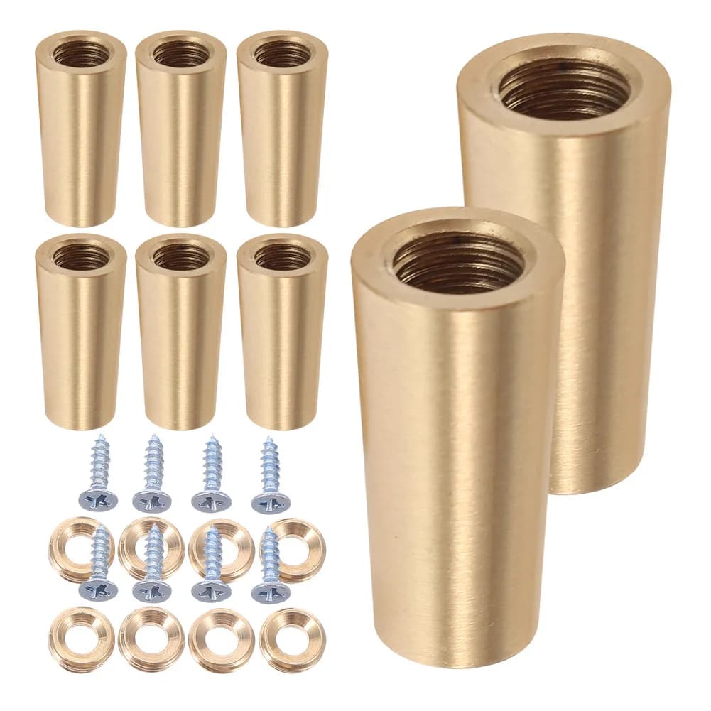 Supporti in ottone per vassoi, piedini in metallo per vassoi in legno, set versatile di supporti per esposizione