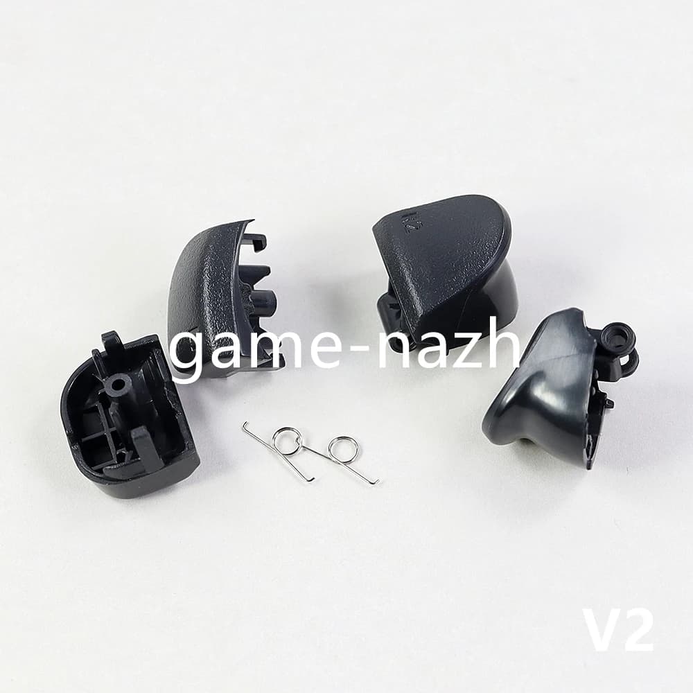 Set di 4 Pulsanti Neri L1 R1 L2 R2 con Molla per Controller PS5 V1.0 V2.0 V3.0, Accessori per Gaming