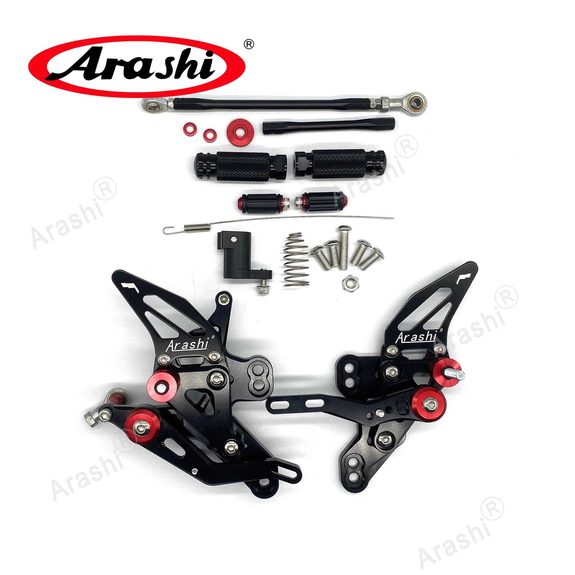 Arashi V1.0 Rearset Per HONDA CBR650R / CB650R 2019-2025 e-clutch CBR650F 2019-2025 Poggiapiedi Regolabile Piede