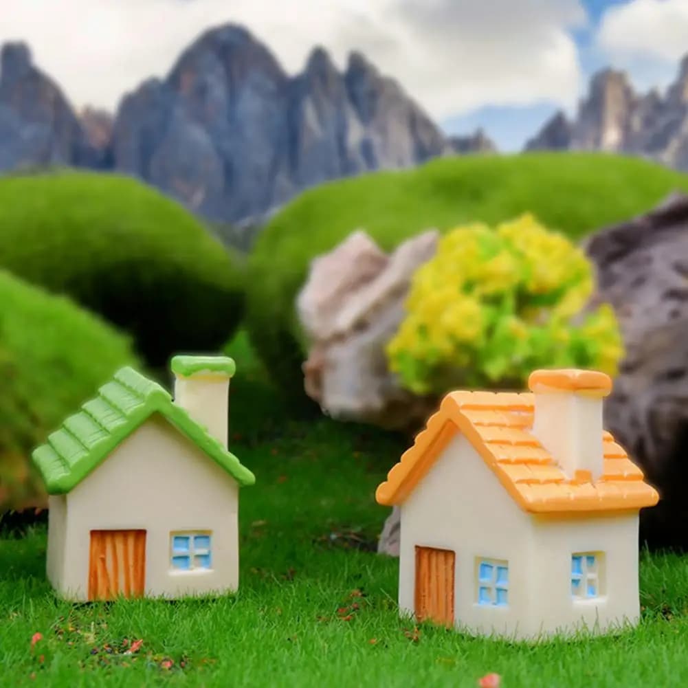 Accessori per Casa delle Bambole in Miniatura 2026, Mini Casa in Resina, Micro Paesaggio per Vasi di Piante, Giardino delle Fate, Fai da Te, Artigianato 97