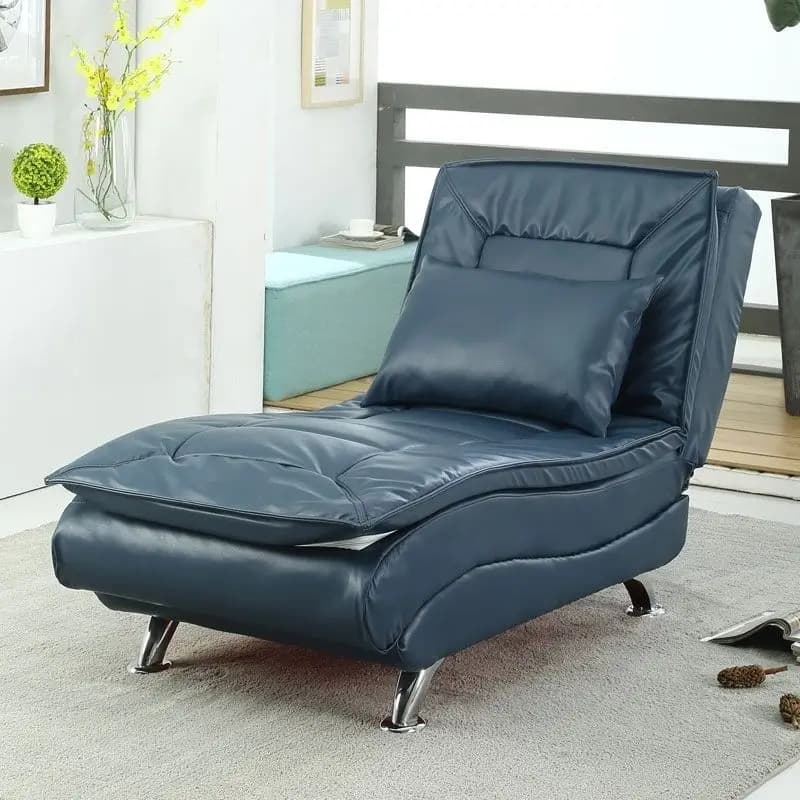 Poltrona reclinabile ergonomica Poltrona moderna con accento regolabile con cuscino in peluche per soggiorno, camera da letto, piccolo spazio domestico