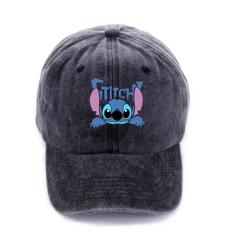 Cappello Casual Stitch, Berretto da Baseball con Personaggio Anime Kawaii, Cappello da Sole Traspirante con Visiera Regolabile, Regalo Unisex per Bambini