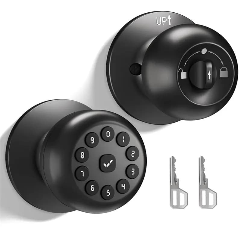 Maniglia per porta intelligente N82R con serratura, serratura per porta d'ingresso senza chiave, serrature intelligenti con tastiera, chiusura automatica