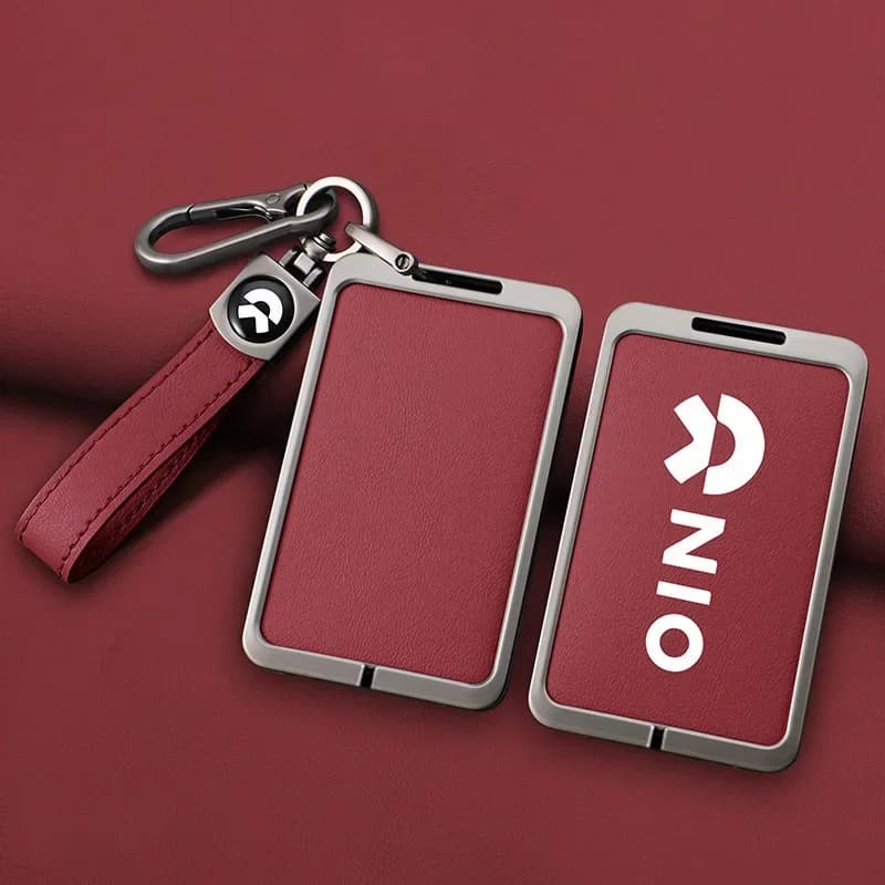 Copertura della cassa chiave della carta NFC intelligente per auto in lega di zinco per Wei Lai NIO ET5 ET7 ES7 EC7 ES6 ES8 EC6 Custodia protettiva Shell Accessori