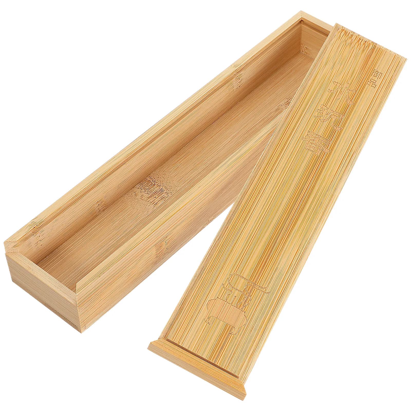 1Pcs Minimalist Bamboo Incense Stick Box Dual Purpose Holder Storage Case for Aromatherapy Relaxation Peaceful Atmosphere