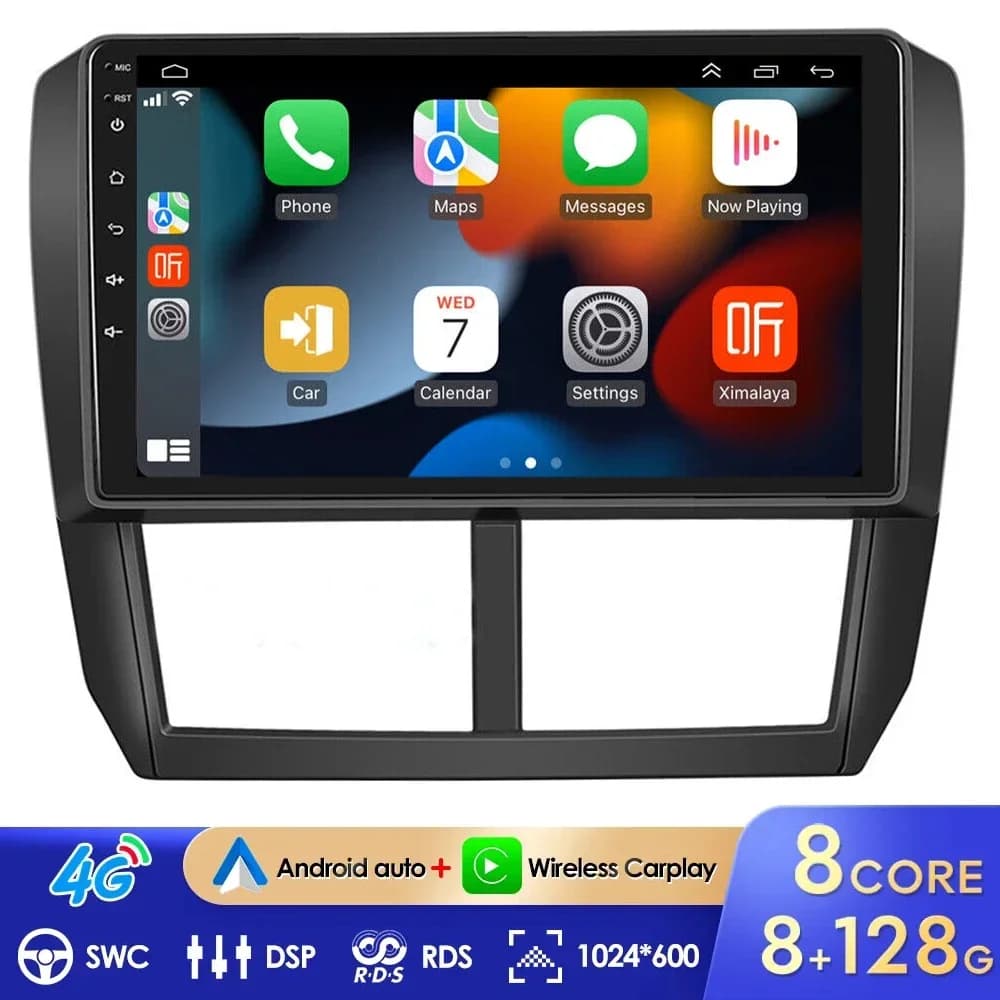 Per Subaru Forester 4 SJ 2012 - 2015 autoradio lettore Video multimediale navigazione stereo GPS Android 14 No 2din 2 din dvd 4G DSP
