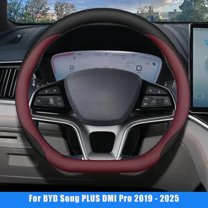 Coprivolante per auto per BYD Song PLUS DMI Pro 2019 - 2025 Accessorio decorativo per auto ultrasottile antiscivolo resistente all'usura