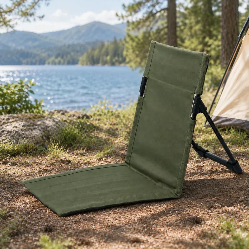 Lightweight Foldable Camping Chair Made of Aluminum Alloy for Outdoor Activities Like Fishing, Beach, and Travel