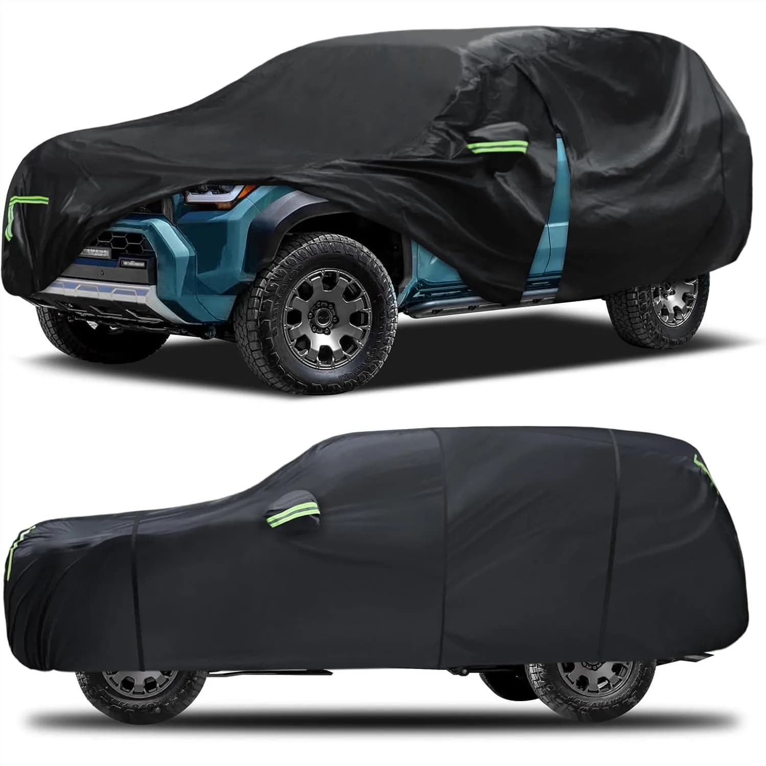 Telo Copriauto su Misura per Toyota 4Runner 1995-2025, Copertura per Camion a 6 Strati Protezione Esterna per Tutte le Condizioni Atmosferiche con Strisce Riflettenti