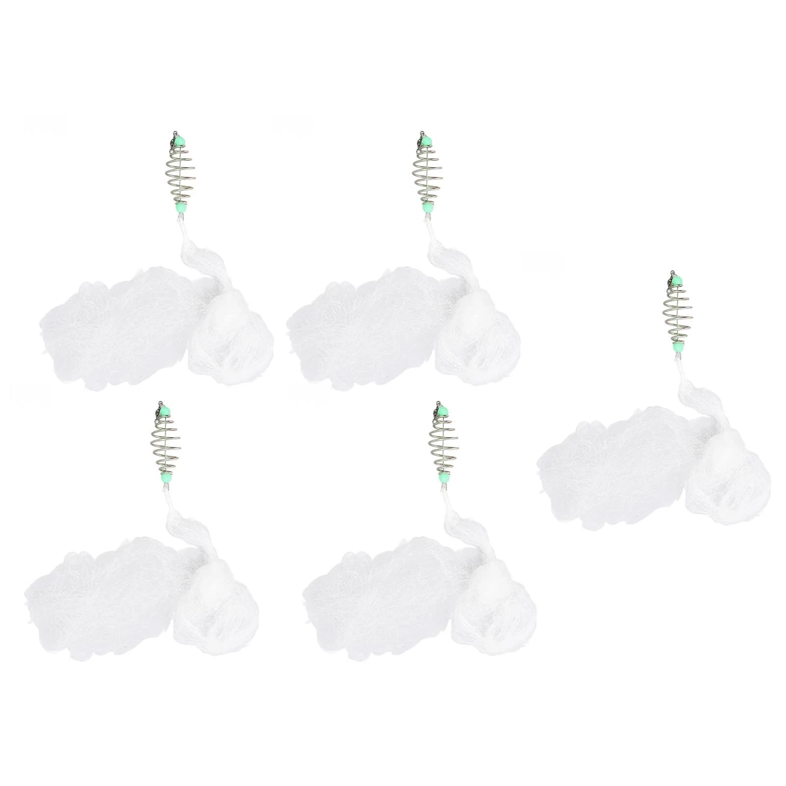 Rete da Pesca in Nylon a 5 Maglie, Leggera, Senza Ganci, per Acqua Salata e Dolce, Set da 5 Pezzi