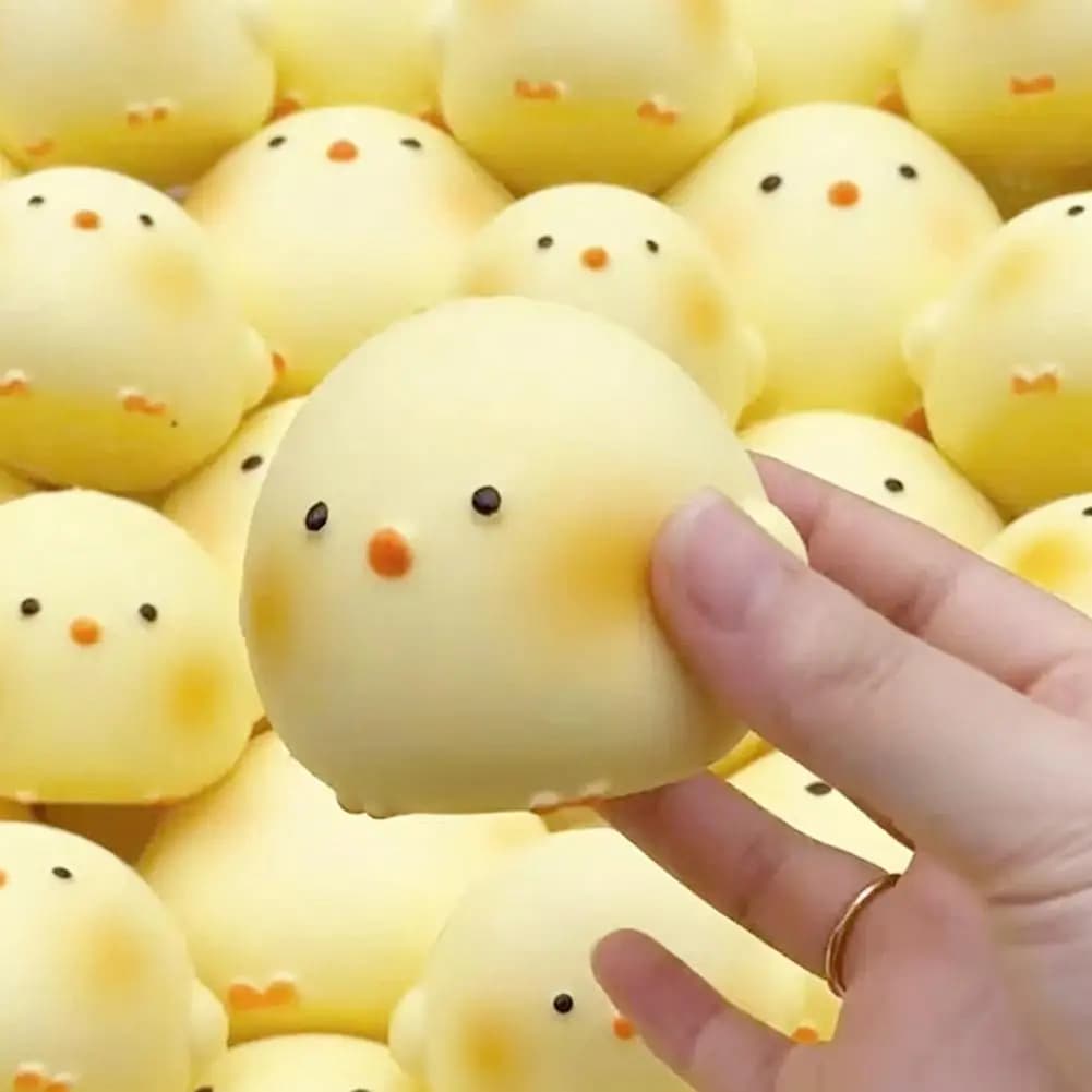 Cute Giant Chick Squishy Toy Slow-Rising Stress Relief & Sensory Fidget Toy for Kids and Adults Anxiety ADHD Autism Relief