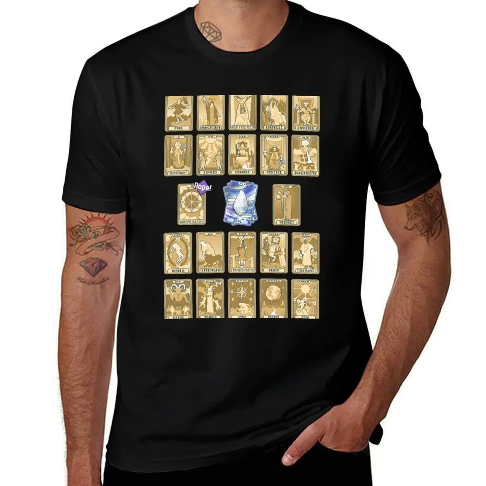 Balatro All Tarot Cards T-Shirt Print T-Shirt boys whites valentines boutique clothes anime figures funny t shirts for men