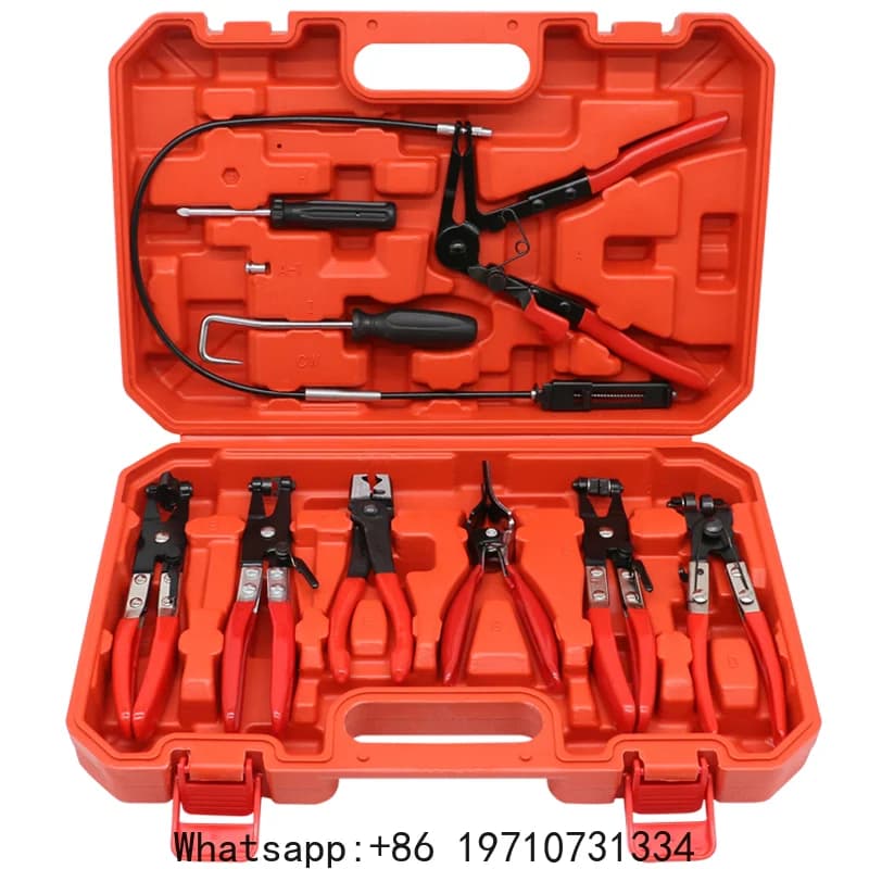 Set of 9 Pinze per Anelli Elastici General Motors, Tool for Removing Clamps Cables, Car Repair Tool and Oil Seals