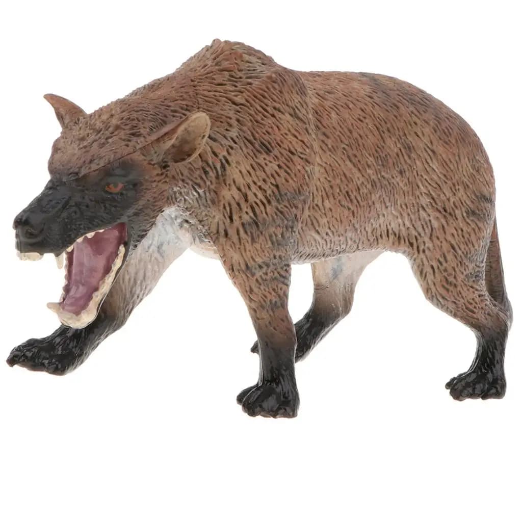 Figurine di animali dire lupo in plastica multicolore Giocattolo educativo per bambini Figure di modello per la decorazione e l'apprendimento del desktop domestico