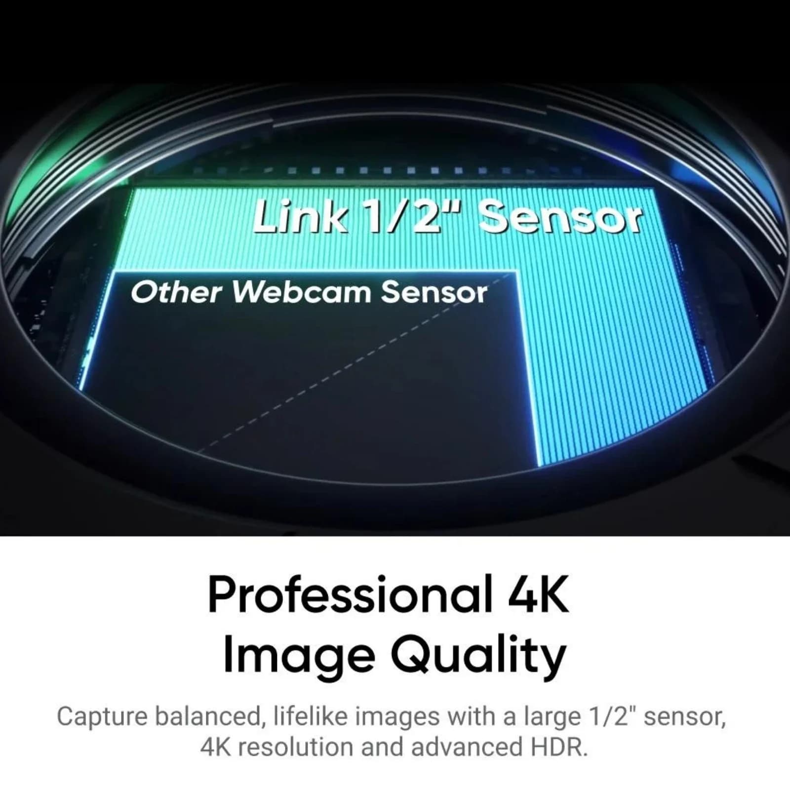Insta360 Link 2 Webcam 4K 30fps PC Mac Monitoring AI Control gestures with noise cancellation 1/2" HDR Insta 360 Link2 Web Camera