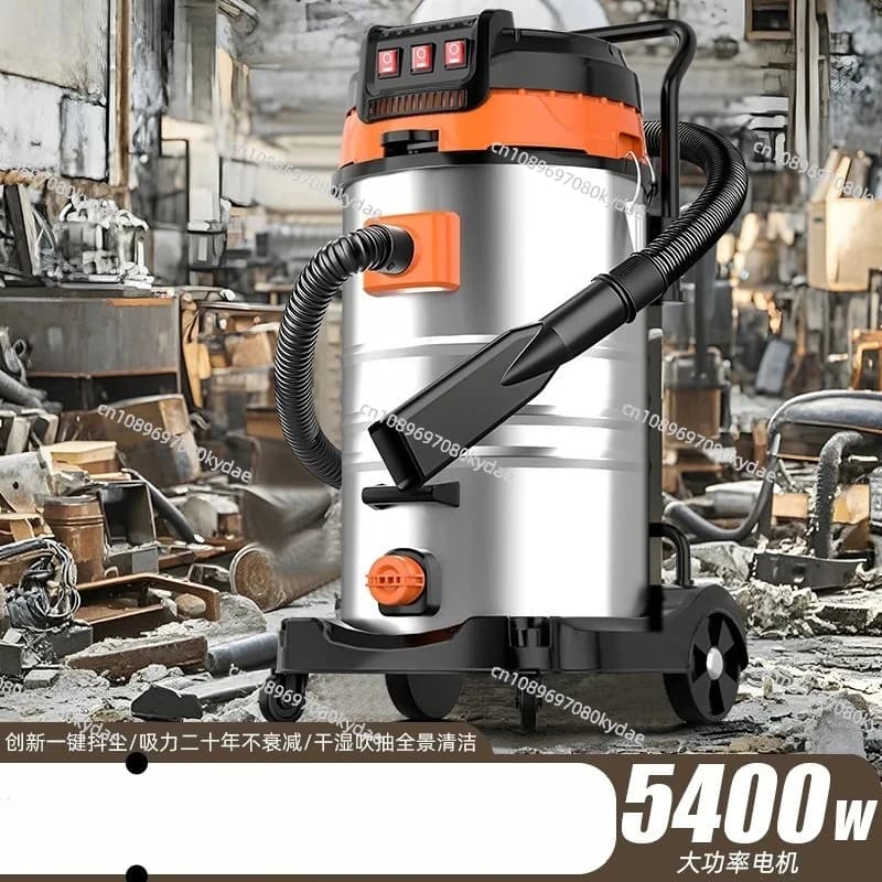 Aspirapolvere Industriale da 100 Litri, Alta Potenza, per Officina, Aspirazione Elevata, Aspirapolvere Commerciale per Polveri Industriali