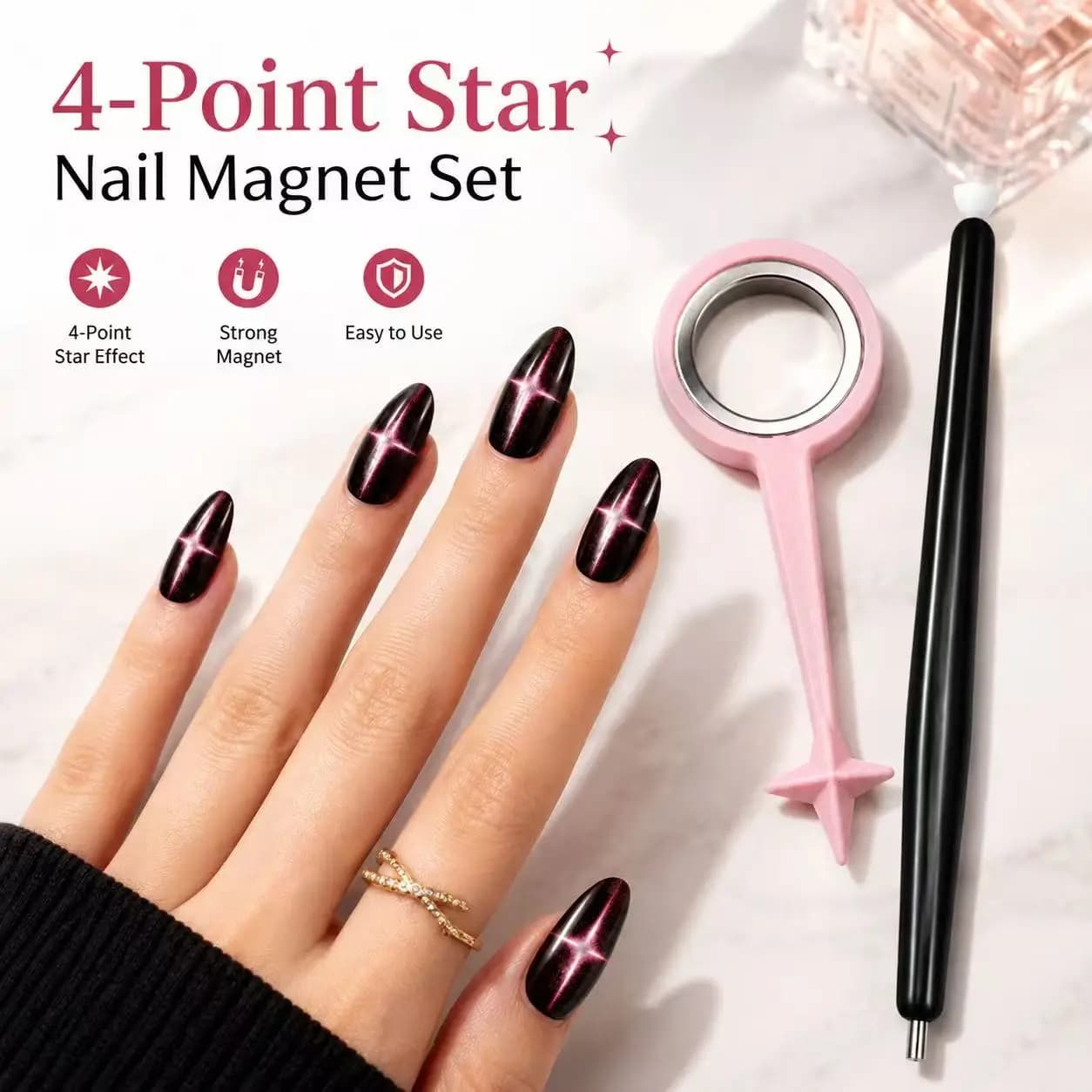 2Pcs New Nail Tech Tool Set, Nail Tools for Cat Eye Nails, Multi-Purpose Nail Art Tools, Nail Tech Must-Haves, Nail Supplies