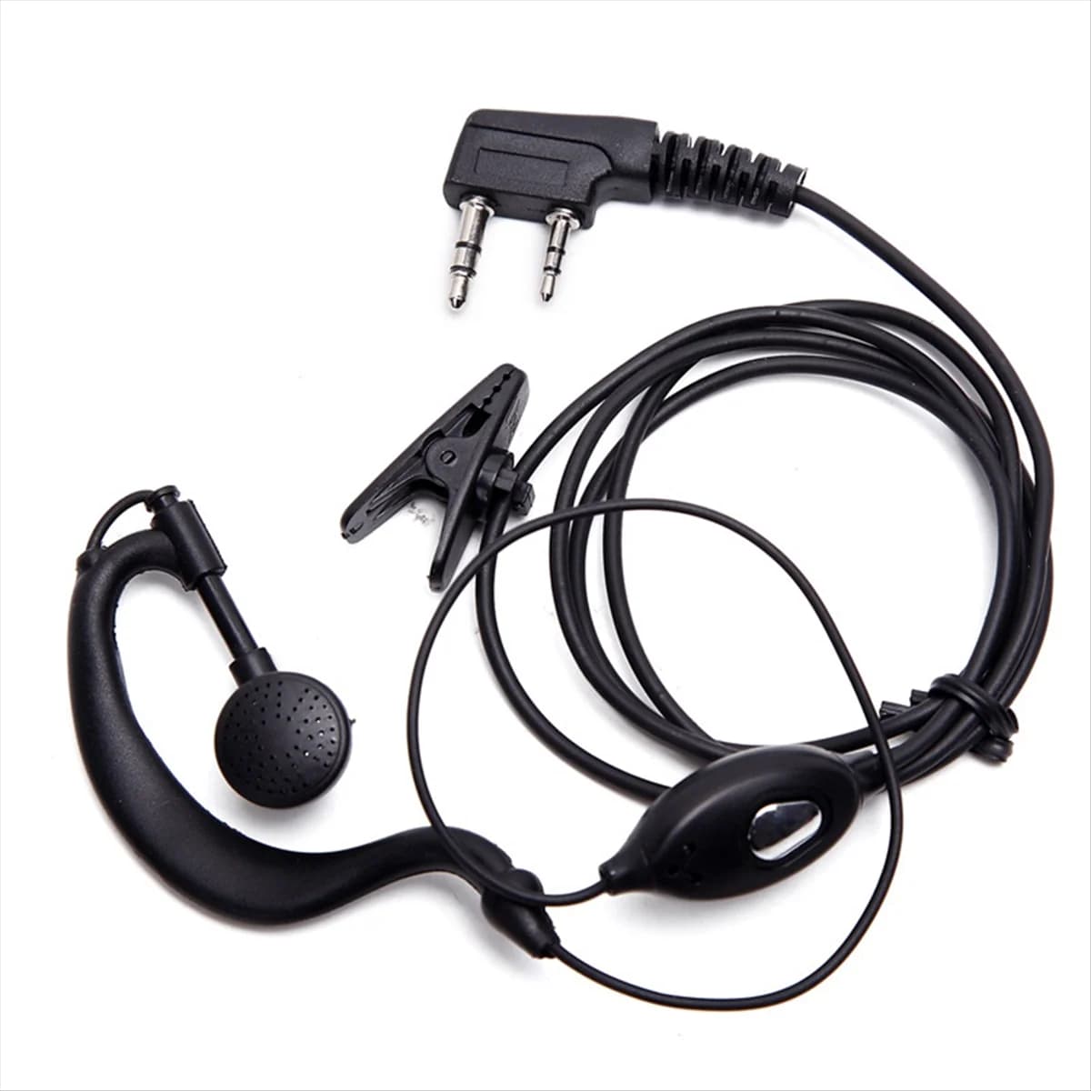 ABUOWalkie Talkie Auricolare 2 Pin K-Plug Wired Bidirezionale Ham Radio Auricolare per Baofeng BF-888S UV5R Walkie Talkie 992 Earwear