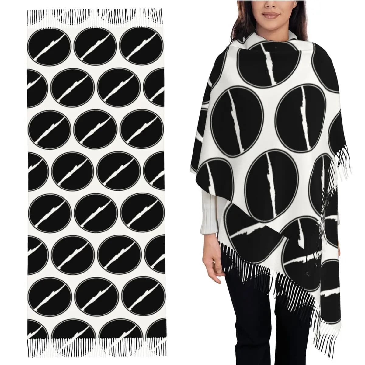 135 Silent Planet Merch Logo Sciarpa Sciarpe con nappe Donna Scialli e stole morbidi e caldi Grande scialle autunno inverno