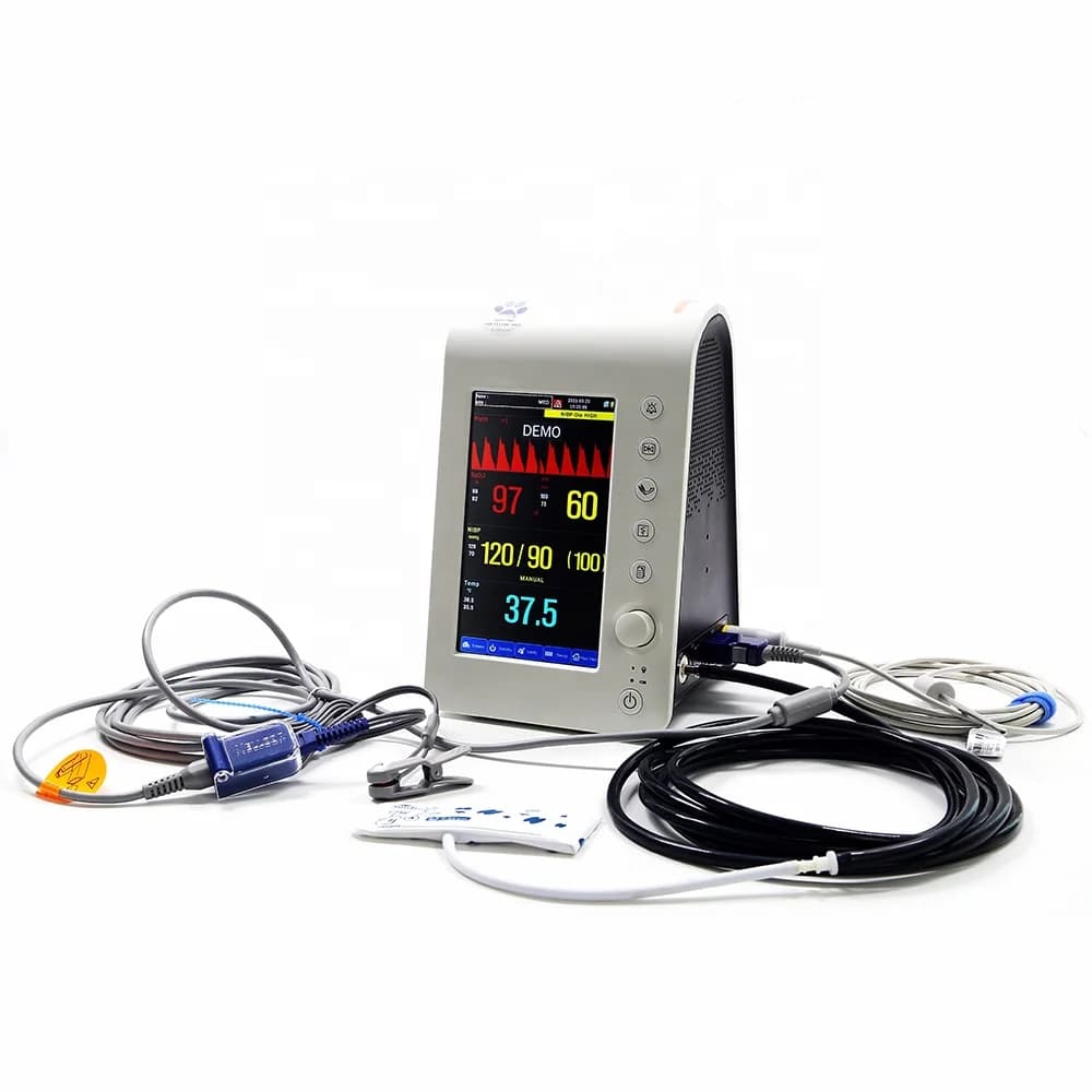 Lexison Veterinary Equipment PPM-T7V 7inch Veterinary Use Blood Pressure Vital Signs Monitor with Printer for Animal Use
