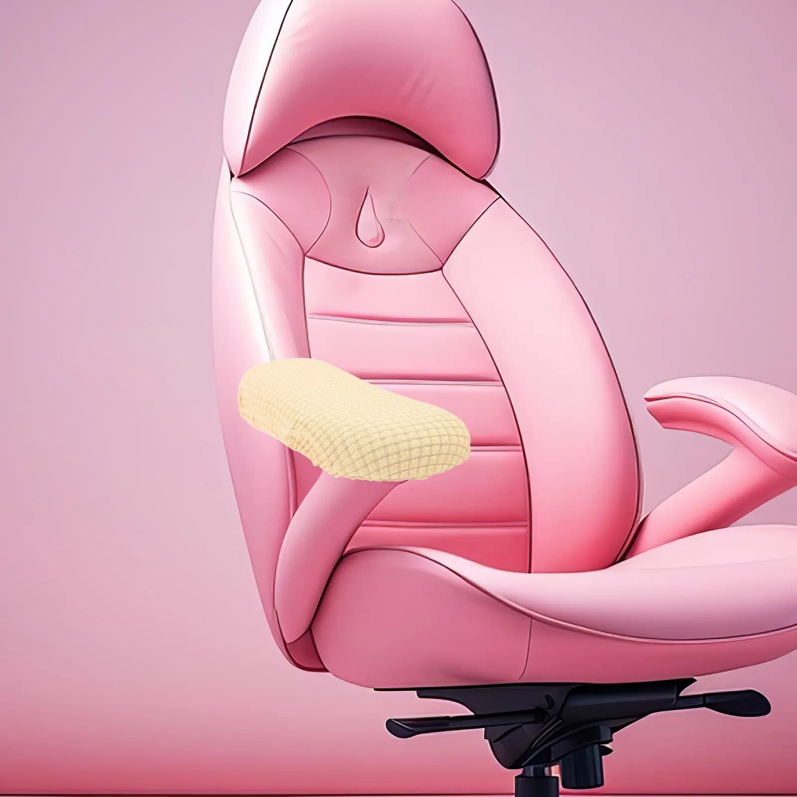 1 Paio di Copribraccioli per Sedia da Ufficio, Colore Unico, Elastici, Antiscivolo, Sostitutivi per Scrivania, Ufficio, Gaming