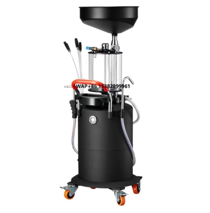 80L Oil Changer Oil Extractor Pneumatic Automotive Waste Engine Oil Drainer Collect Machine