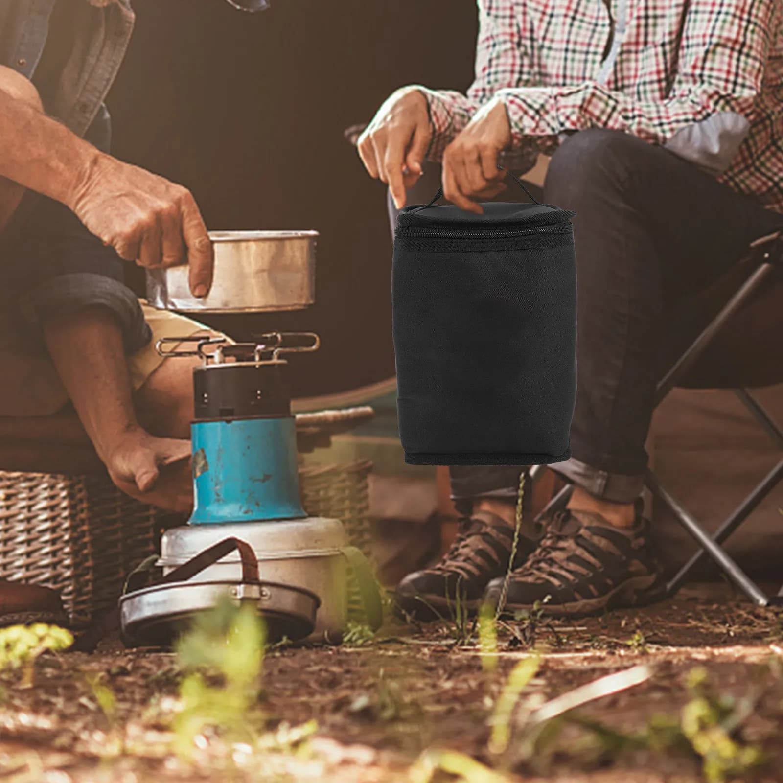 Camping Stove Bag for Propane and Lamps Heavy Duty Oil Lamp Pouch with Enhanced Protection Deepened Design Outdoor Lamp