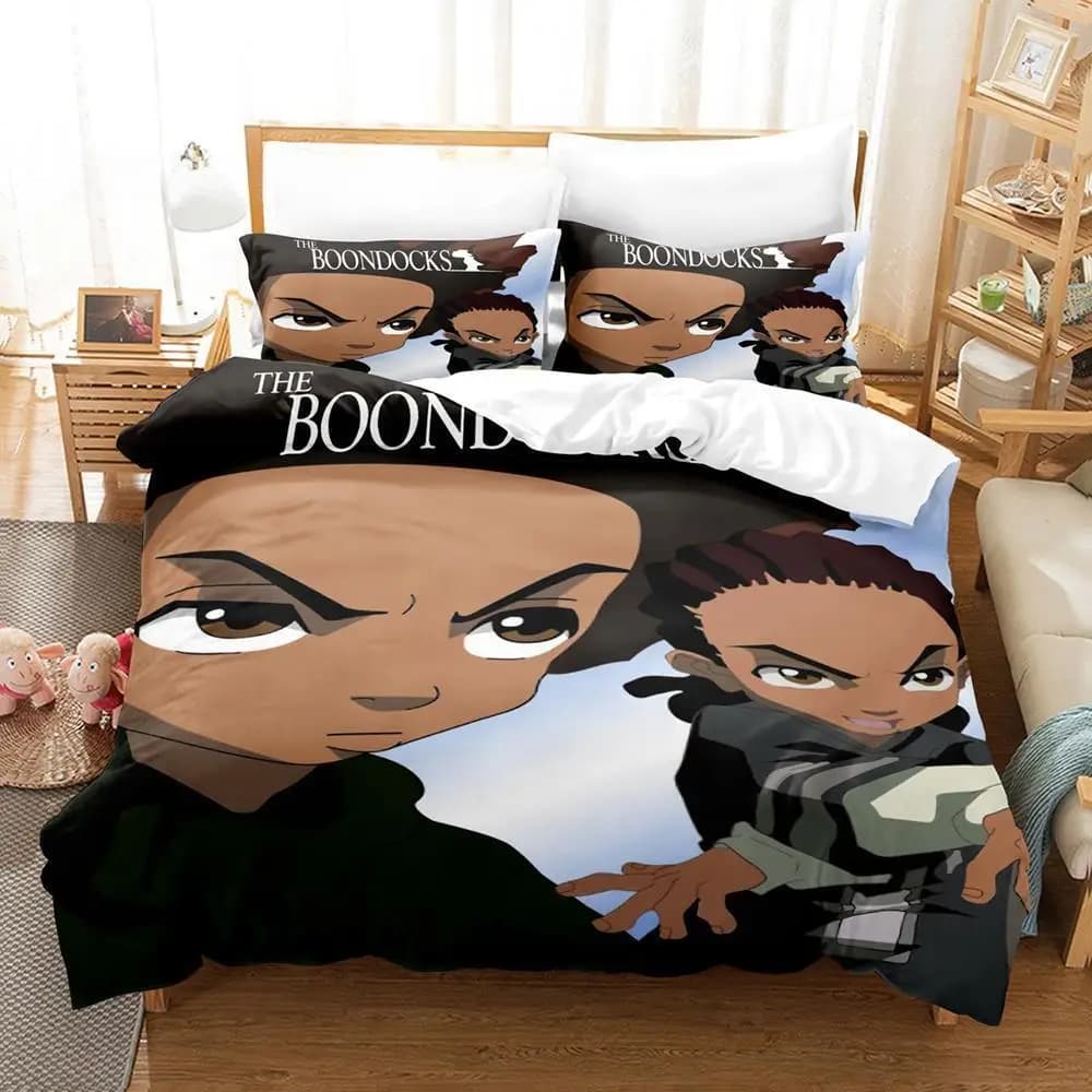 New The Boondocks Bedding set Single Double Full Queen King Size Bedding set for children's bedroom set for adults Bed linen set Soul 3D