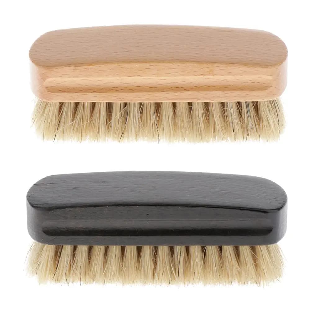 Wooden Shoe Shine Brush Cleaner Kit for Leather Shoes Soft Bristle Polish Tool Shoe Care Accessories Set