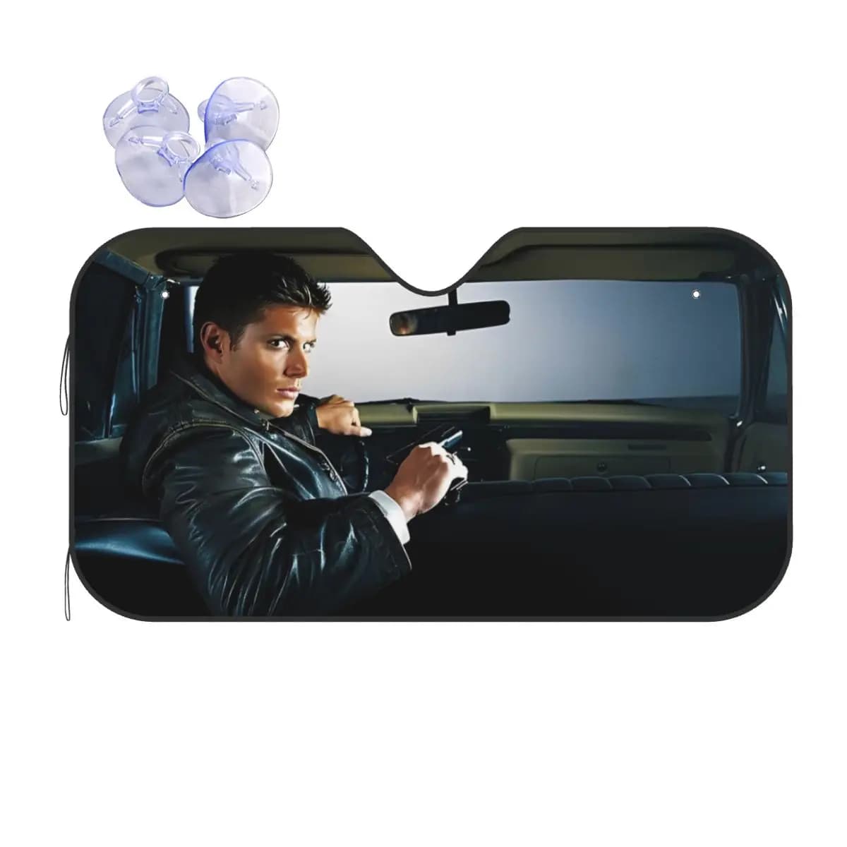 Film soprannaturale Parabrezza Parasole Pieghevole Parabrezza anteriore per auto 76x140 cm Finestra per auto Parabrezza Copertura Protezione UV