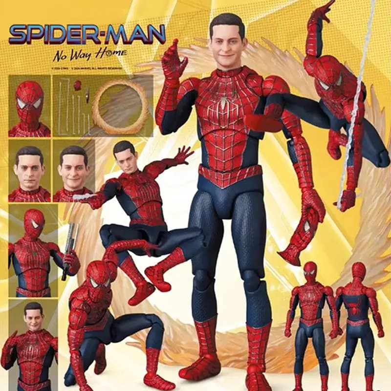 New Hot Mafex No.241 Spider Man Toby Maguire Gli eroi non hanno ritorno amico quartiere Action Figure Giocattoli di modello da collezione