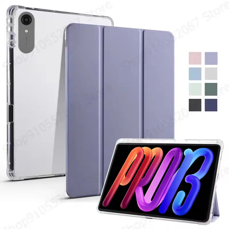 For Lenovo Xiaoxin Pad Pro 13 2026 Case With Pen Holder Soft Back Fold Stand Case For Xiaoxin Pad Pro GT 13 Case tb378fc tb376fc
