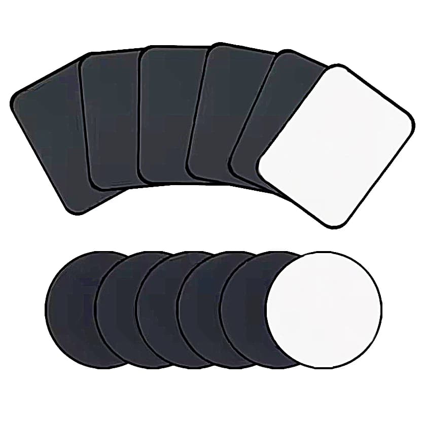 20 pezzi piastra metallica magnetica per 30X30/40X40/45x65mm supporto per telefono per auto foglio di ferro universale adesivo per disco supporto per telefono cellulare