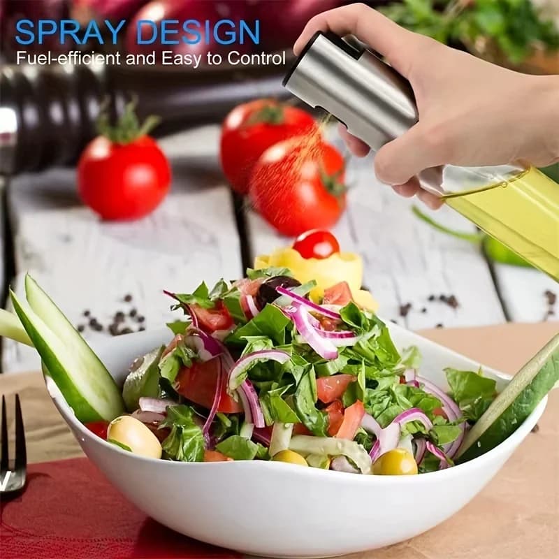 1pc-Kitchen Press Spray Bottle for Cooking Oil Olive Oil Air Fryer High Pressure Mist Sprayer