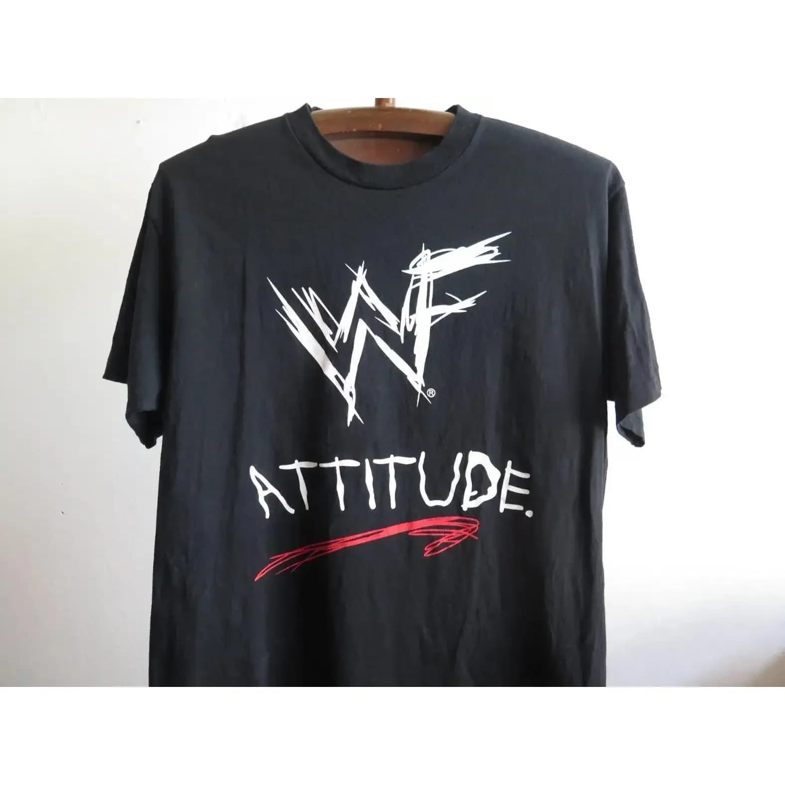 Maglietta vintage dell'attitudine della Seconda Guerra Mondiale Maglietta da wrestling degli anni '90 Classica