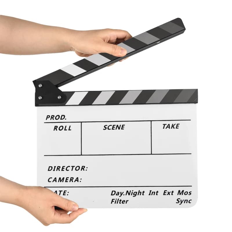 Acrylic Batacchio Bassoio Film Director Scene of Action Batacchio Dry Erasable Bata