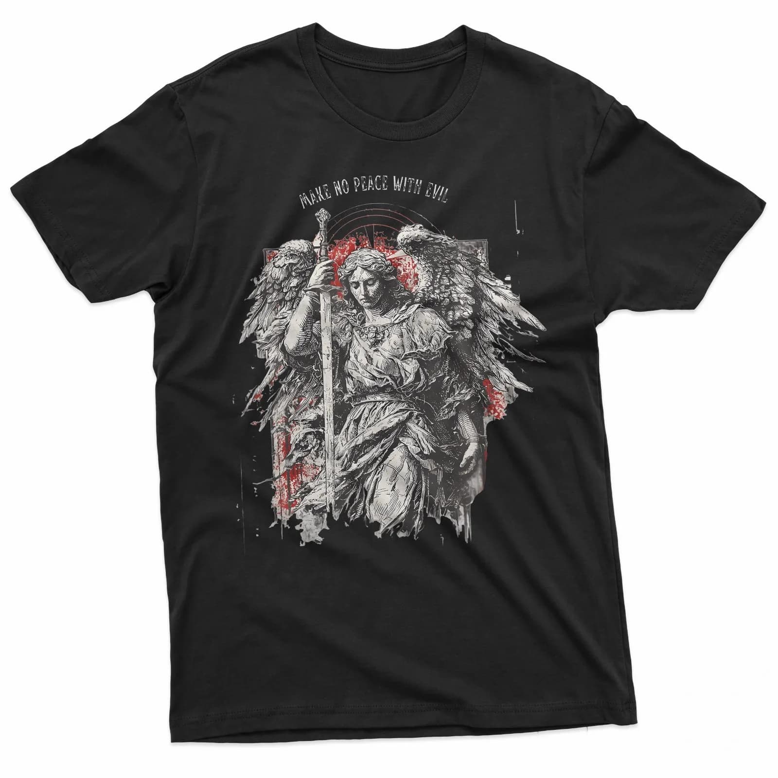 Guardiano della Luce: T-shirt cristiana gotica audace per le anime fedeli