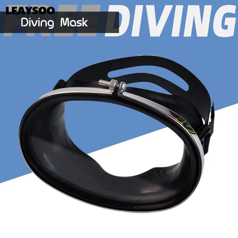Retro Stainless Steel Frame Diving Mask Tempered Glass Lens Classic Oval Snorkeling Mask Scuba Dive Goggles Adult