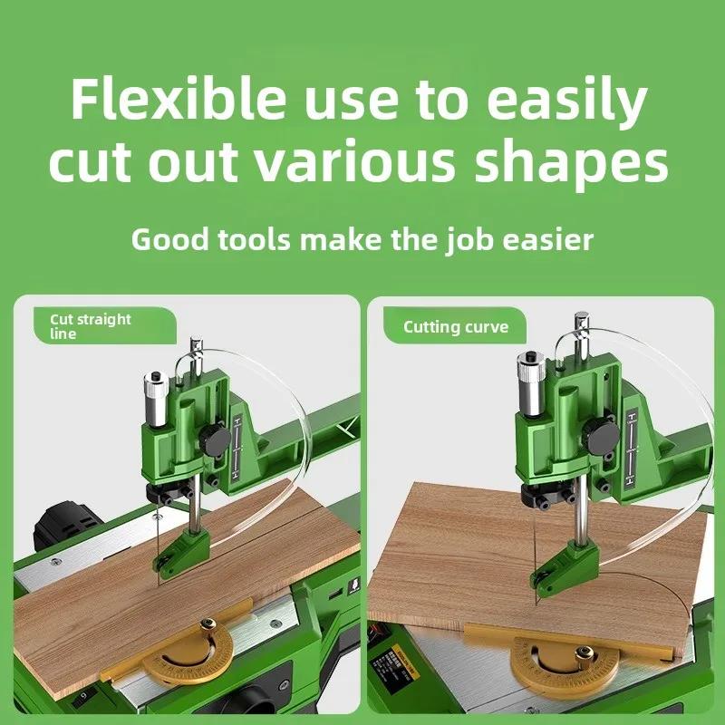 Multifunctional Rechargeable Table Saw Wire Saw for Steel Wire Saw Wood Processing to Model Wooden Saw Cutting Board with Lithium Battery