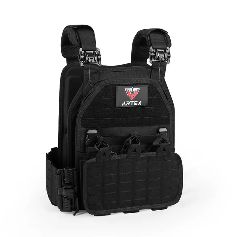 Artex Portapiatti da combattimento leggero a sgancio rapido 1000D Nylon Molle Chaleco Tactico Gilet tattico da caccia